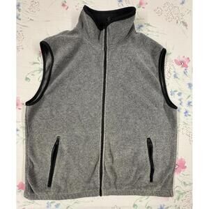 Timberline Colorado Fleece Vest Mens Large USA Made Gray Full Zip Outdoor